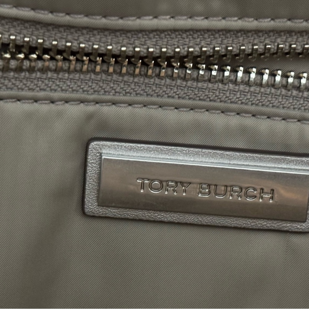 Tory Burch Ella Metallic Silver Tote - Picture 3 of 6